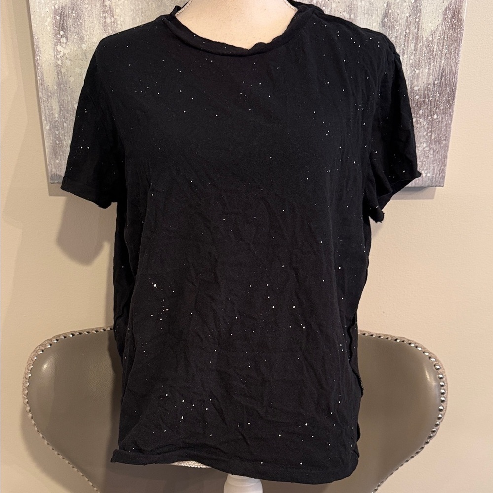 n: philanthropy Black Women's Top size Large